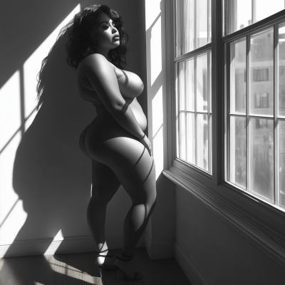 Chubby Model in Penthouse