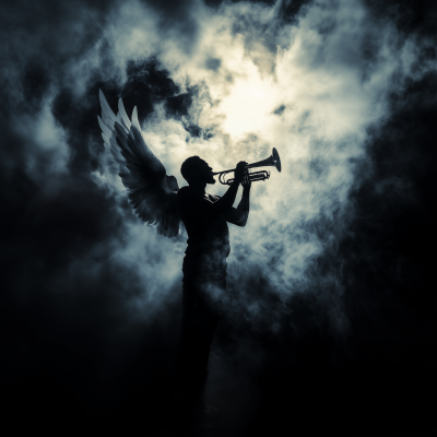 Angel Playing Trumpet