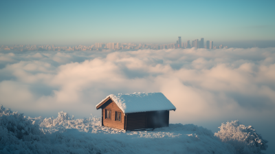 Winter Mountain Shack