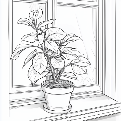 Plant on a Windowsill