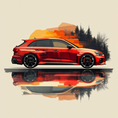 Audi RS3 Sportback Double Exposure