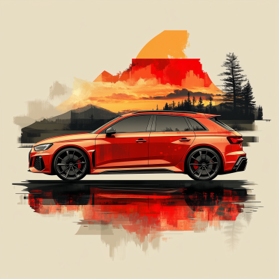 Audi RS3 Sportback 2024 Double Exposure
