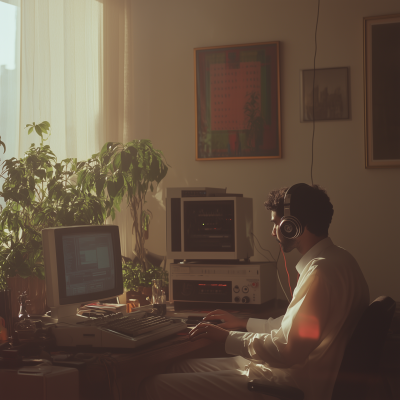 Vintage Gamer in White