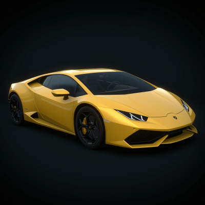 Yellow Lamborghini Huracan
