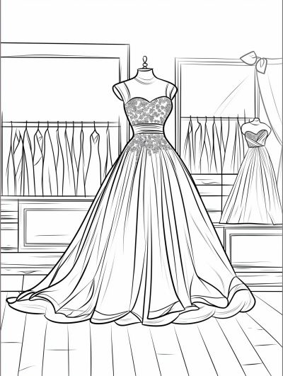 Bridal Dress Illustration