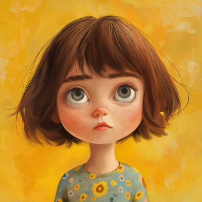 Imaginative Little Girl