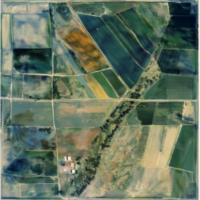 Aerial View of Farmland