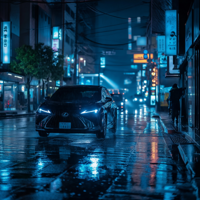 Lexus NX in Tokyo at Night