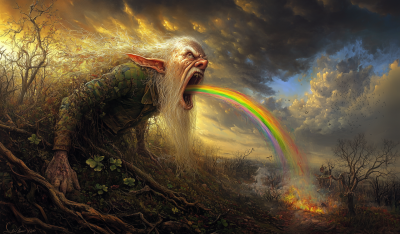 Leprechaun Vomiting Rainbow