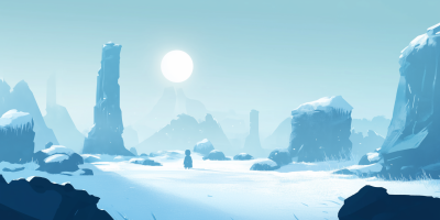 Alien Frost Landscape