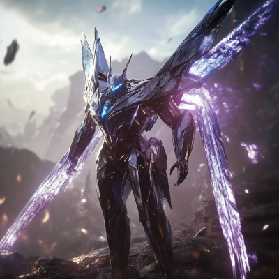 Armored Core with Violet Wings