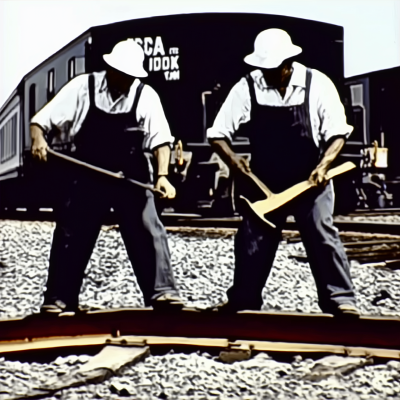 Gandy Dancer Railroad Workers