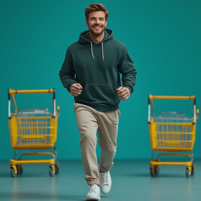 Smiling Runner in Fashion