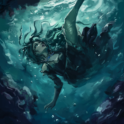 Dark Fantasy of a Drowning Woman