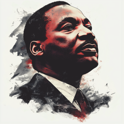 Grunge Martin Luther King Jr Illustration