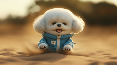 Bichon Friese at Play