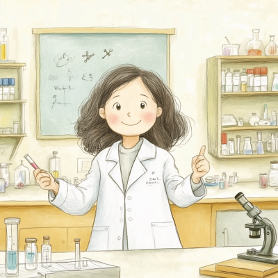 Confident Science Teacher