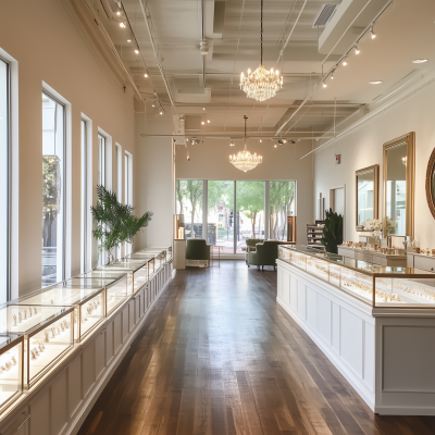 Elegant Jewelry Boutique Interior