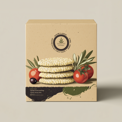 Natural Rice Crackers Packaging