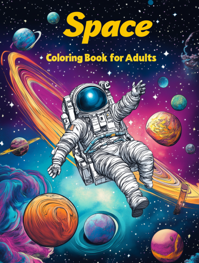 Space Coloring Book for Adults