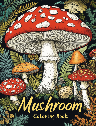 Mushroom Coloring Book