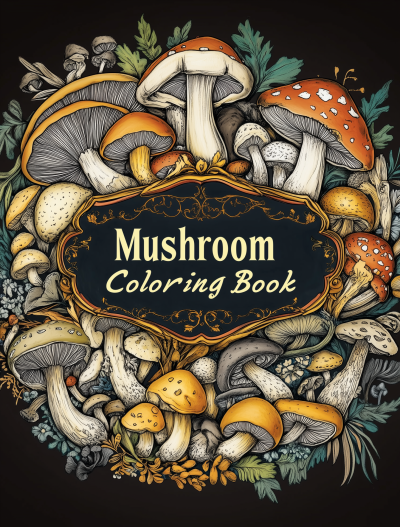 Mushroom Coloring Book