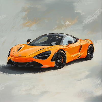 McLaren 750S Artistic Depiction