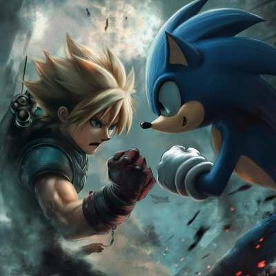 Epic Showdown: Cloud vs Sonic