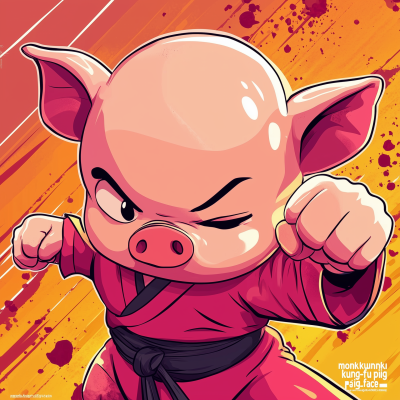 Monk Practicing Kung Fu