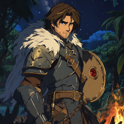 Warrior by the Campfire
