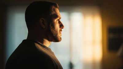 Profile Shot of Caucasian Man