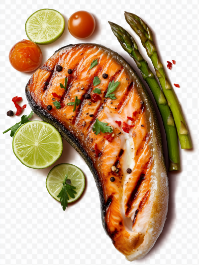 Grilled Salmon Steak