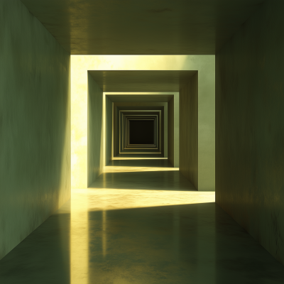 Eerie Minimalist Room