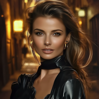 Portrait of a Girl in a Town