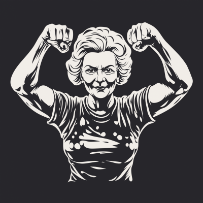 Modern Fitness Logo for Elderly Women