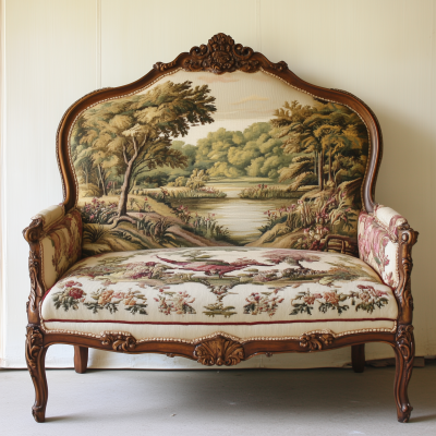 Louis XIV Style Aubusson Painting