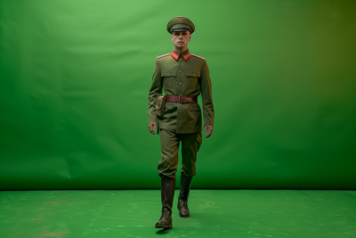 Communist Soldier on Green Screen