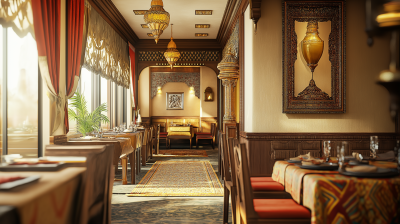 Indian Art Deco Restaurant Decor