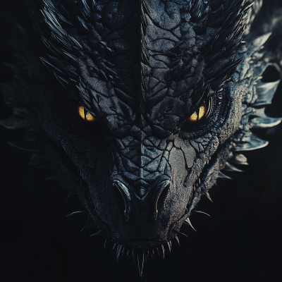 Regal Black Dragon