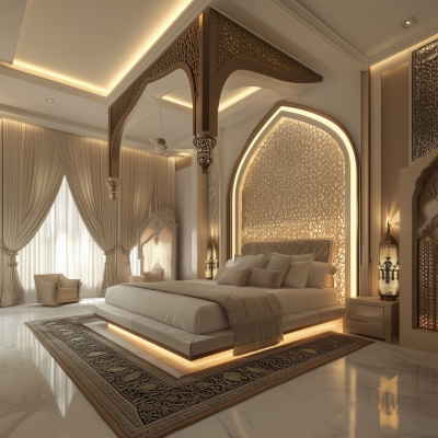 Modern Arab Style Master Bedroom