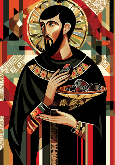 Saint Francis with Mussel