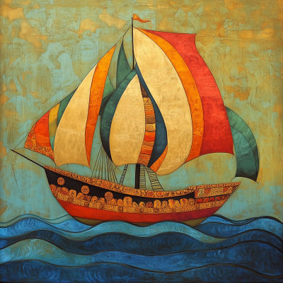 Traditional Indian Ship Art