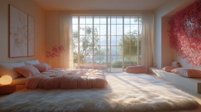 Cozy Pastel Bedroom