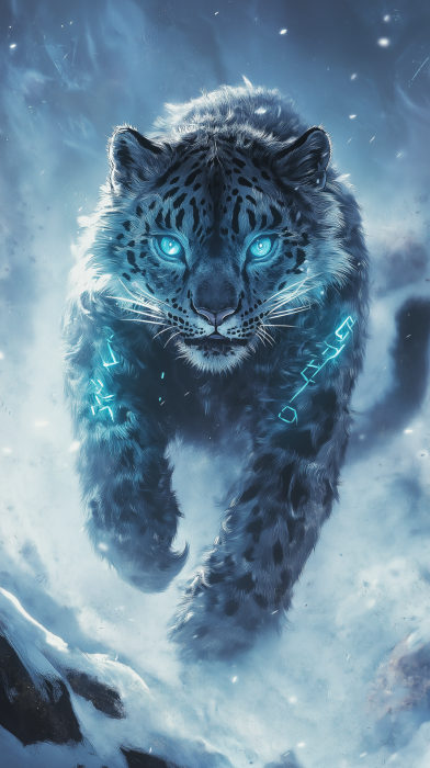 Mystical Snow Leopard