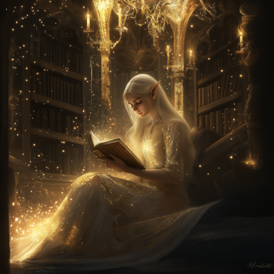 Ethereal Elf Reading