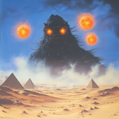 Djinn Mirage in the Desert