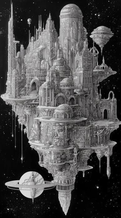 Floating Fantasy City