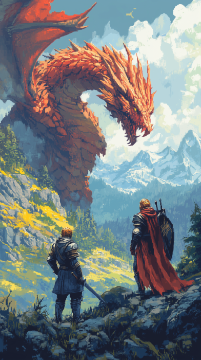 Knights vs Elemental Dragon