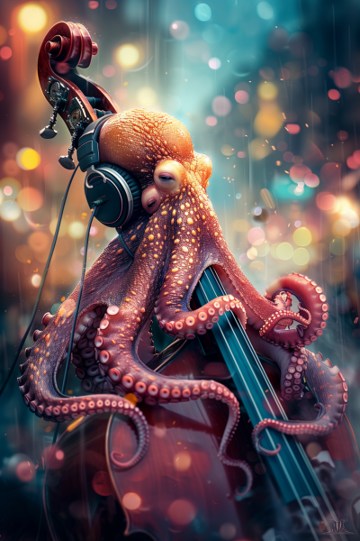 Cosmic Octopus in Studio