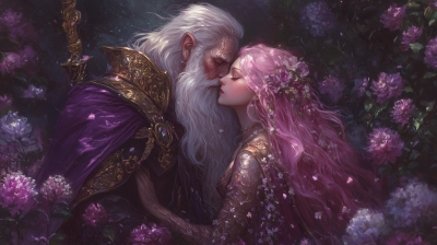 Elder Wizard Kissing